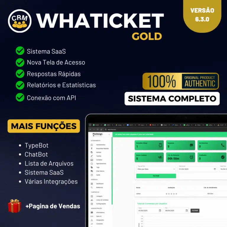 Script ChatBot Multi Atendentes e Multi Departamentos para WhatsApp Business 2025